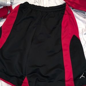 Like New Red and Black Jordan Basketball Shorts
